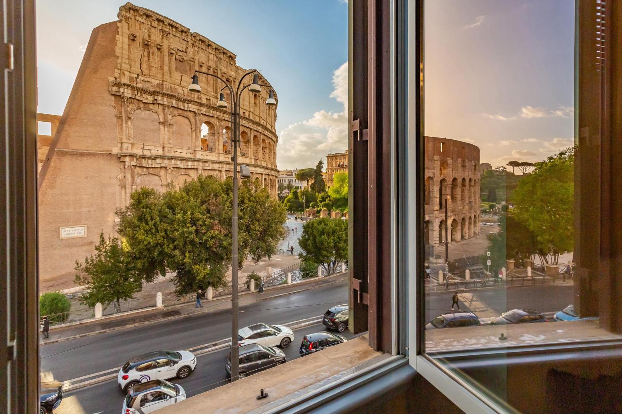 Iconic Apartment With Unique Colosseum View Rom Exterior foto